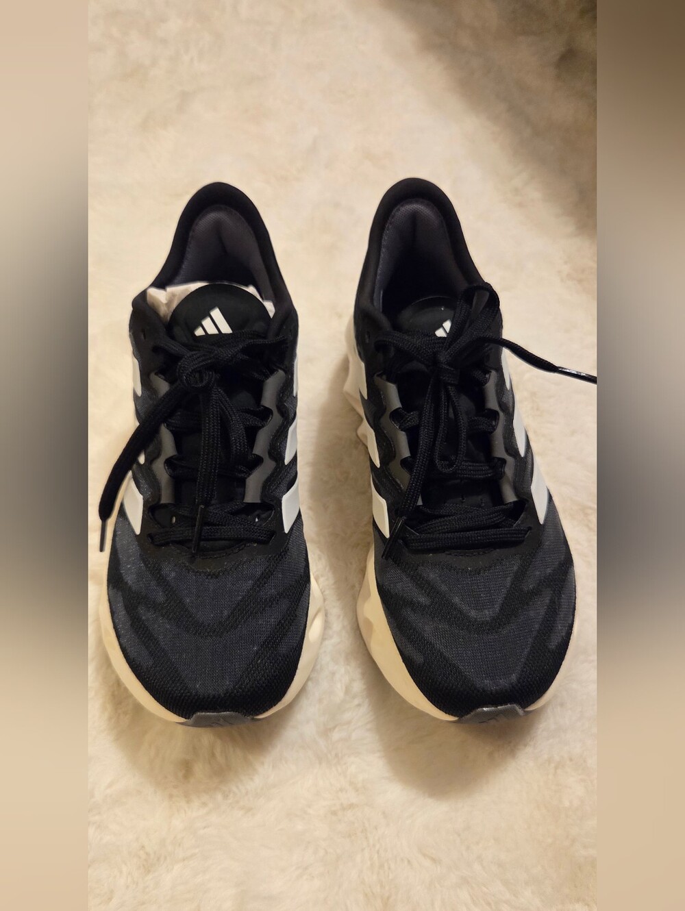 Adidas Kids Black & White Athletic Sneakers